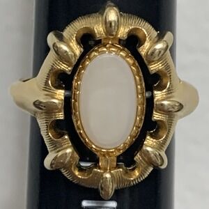 Vintage 1975 Avon Lights and Shadows Reversible Flip Ring Size 6